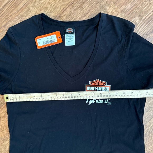 NWT Harley Davidson V Neck T-Shirt War Horse Ocala FL Size XL - Picture 9 of 13